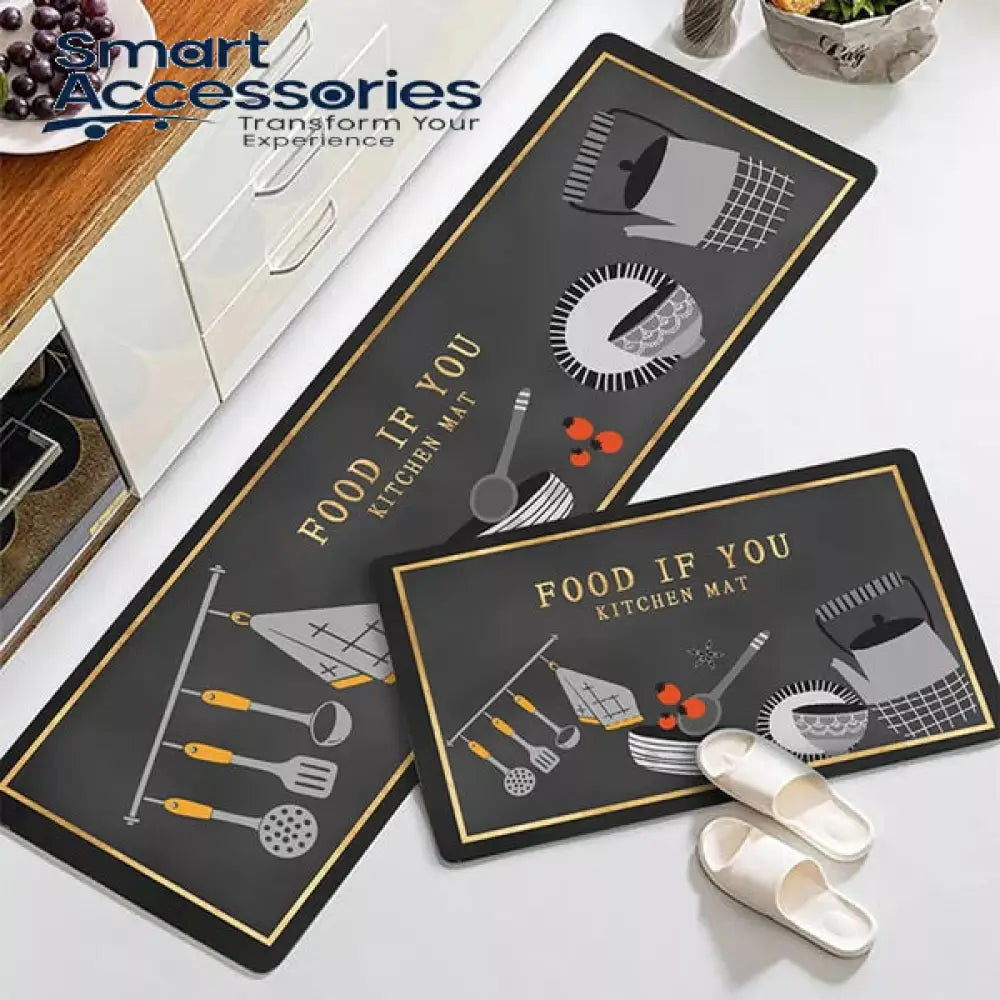 Anti Slip Kitchen Floor Mat Set- Fresh