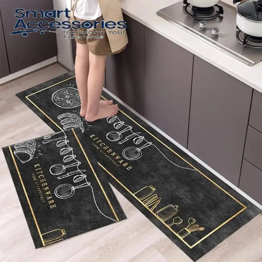 Anti Slip Kitchen Floor Mat Set- Fresh