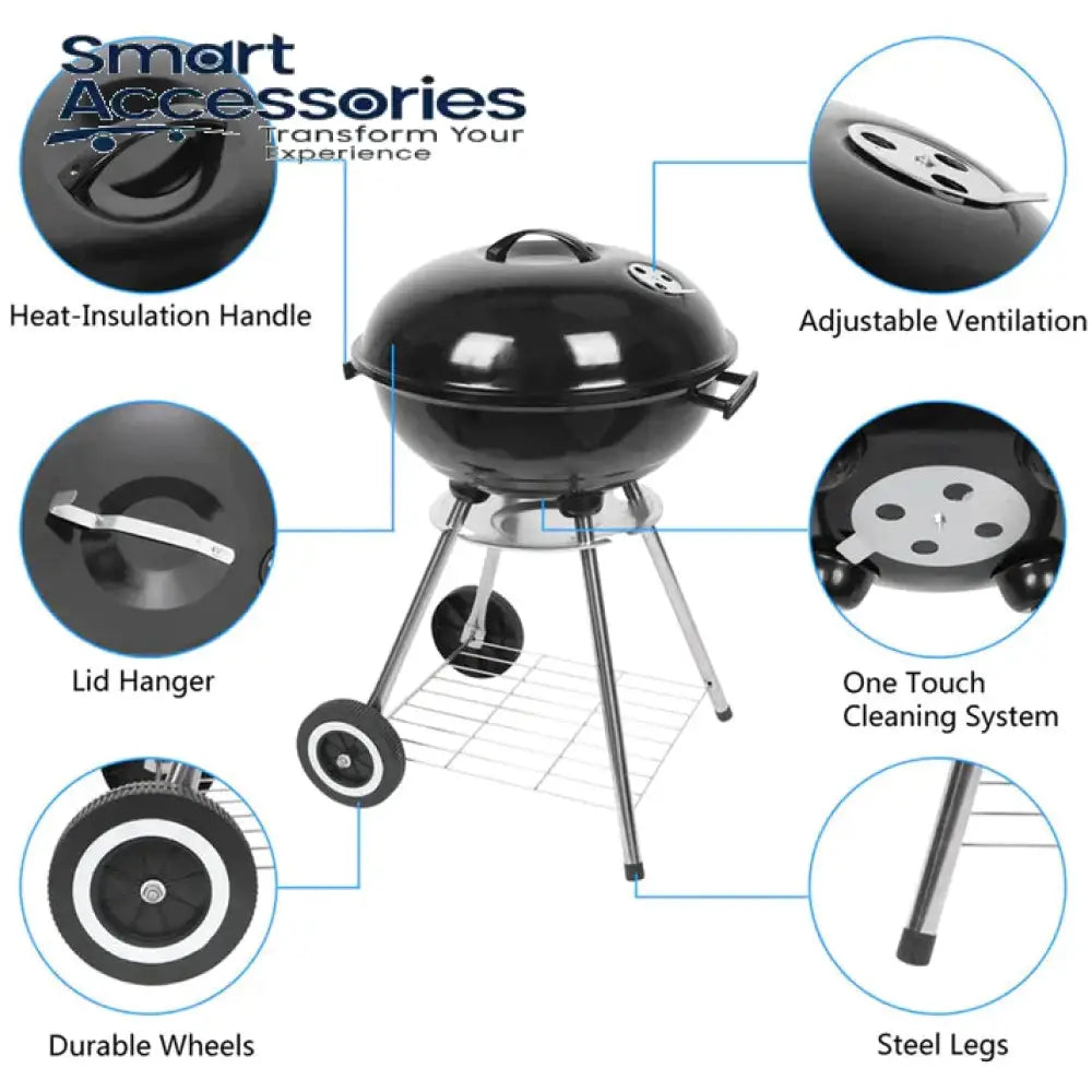 Apple Charcoal Stove Bbq Grill (18 Inch)
