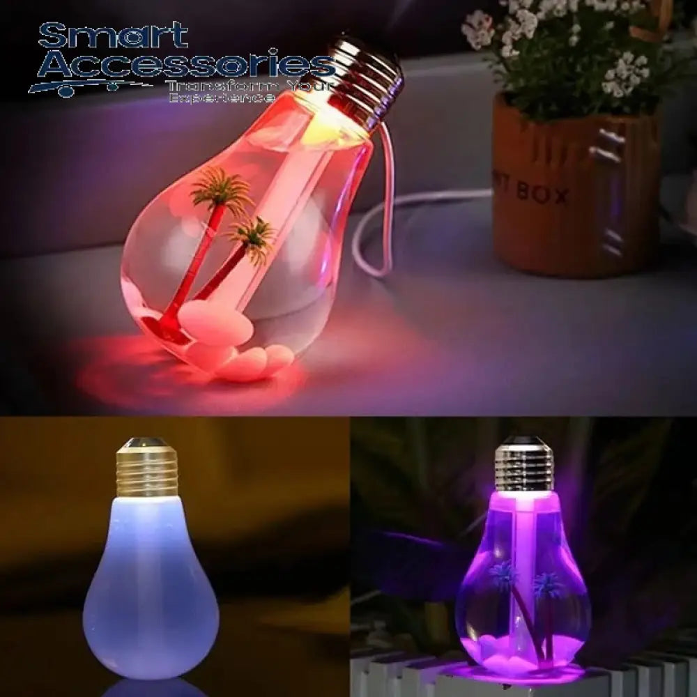 Bulb Humidifier With Colourfull Night Light
