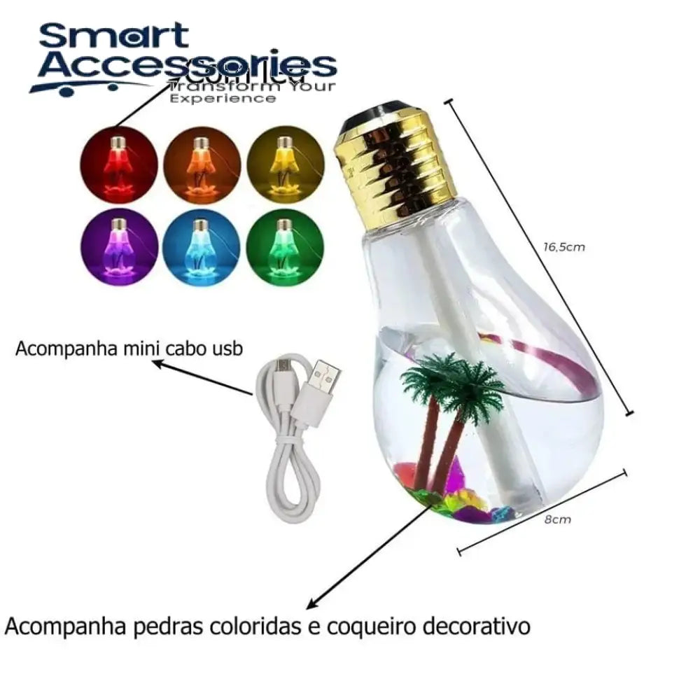 Bulb Humidifier With Colourfull Night Light