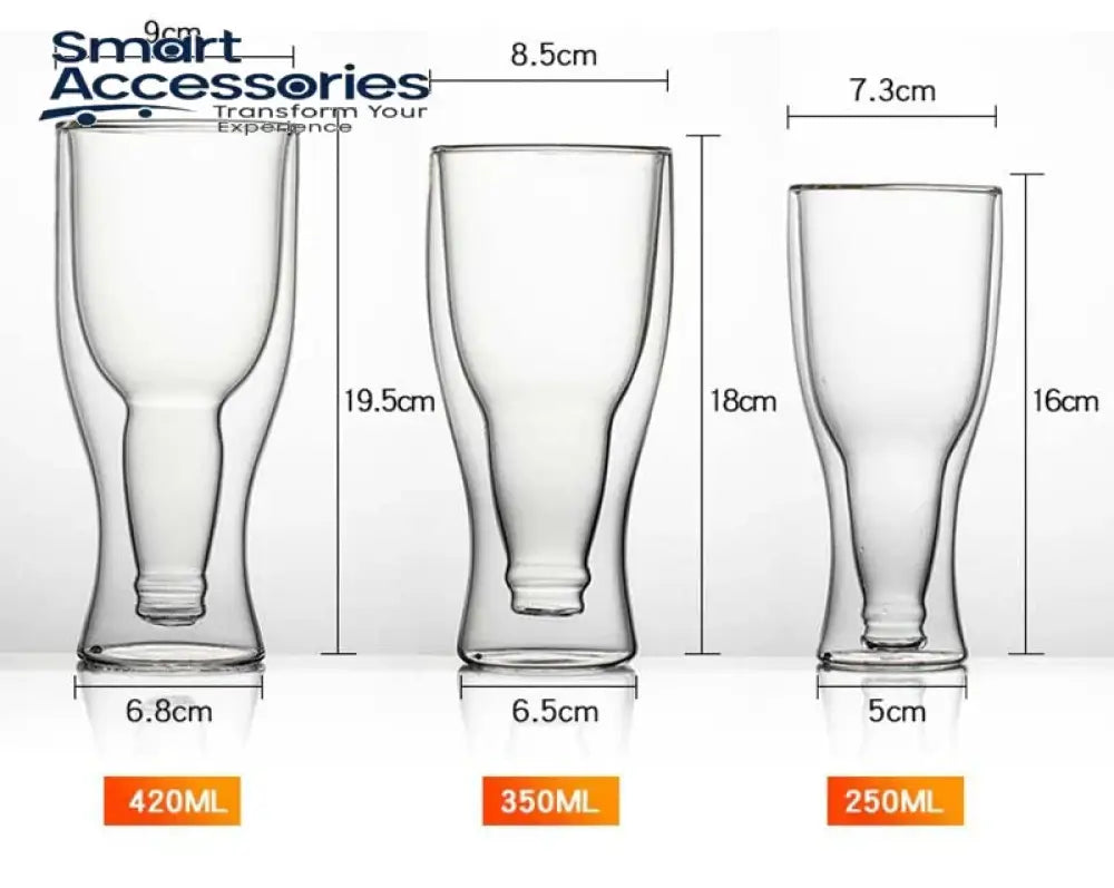 Double Bottom Glass Mug