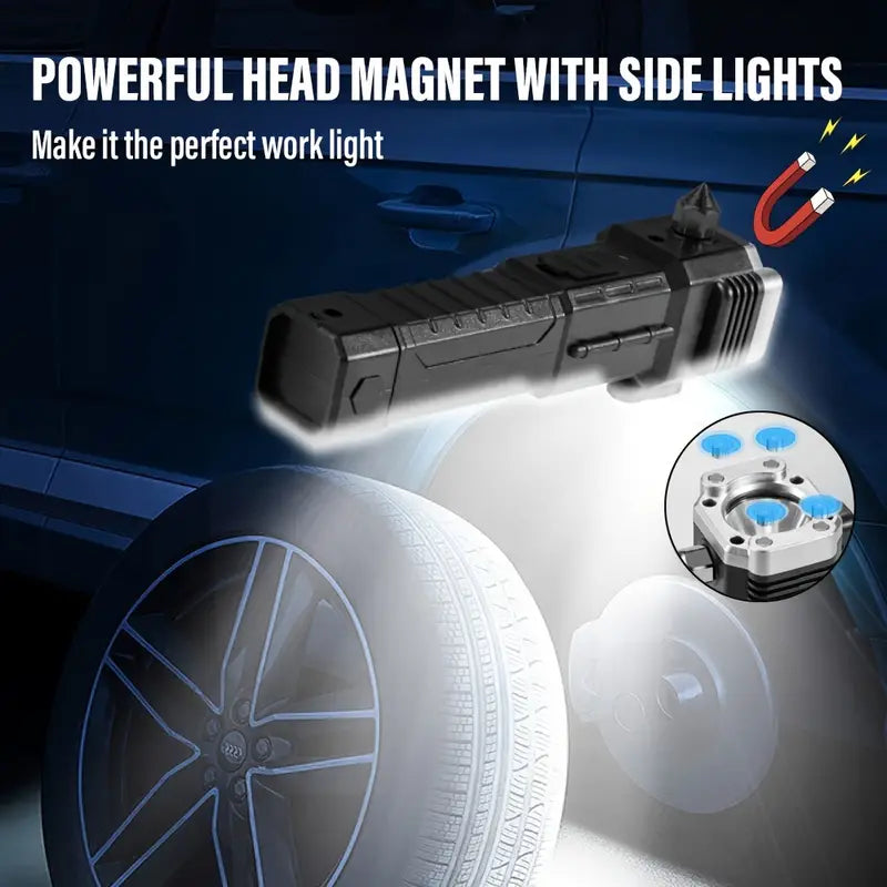 Led rechargeable hammer torch light