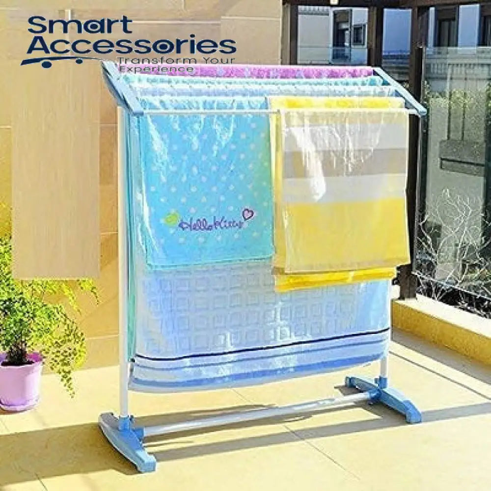 Floor Standing Cloth Drying Rack Holder 2.3 X 2 Foot