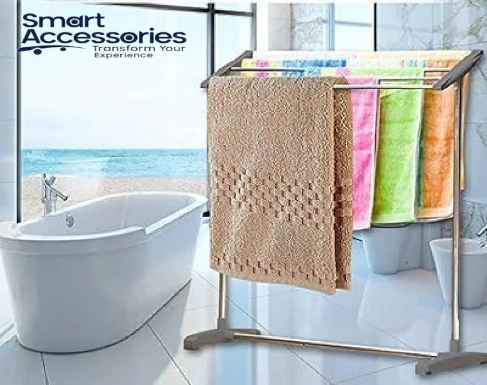 Floor Standing Cloth Drying Rack Holder 2.3 X 2 Foot
