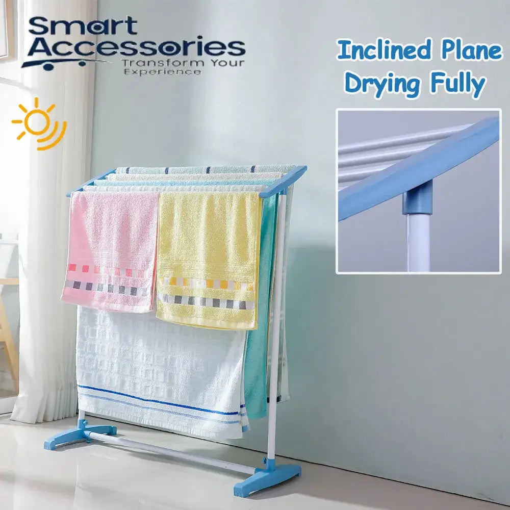 Floor Standing Cloth Drying Rack Holder 2.3 X 2 Foot