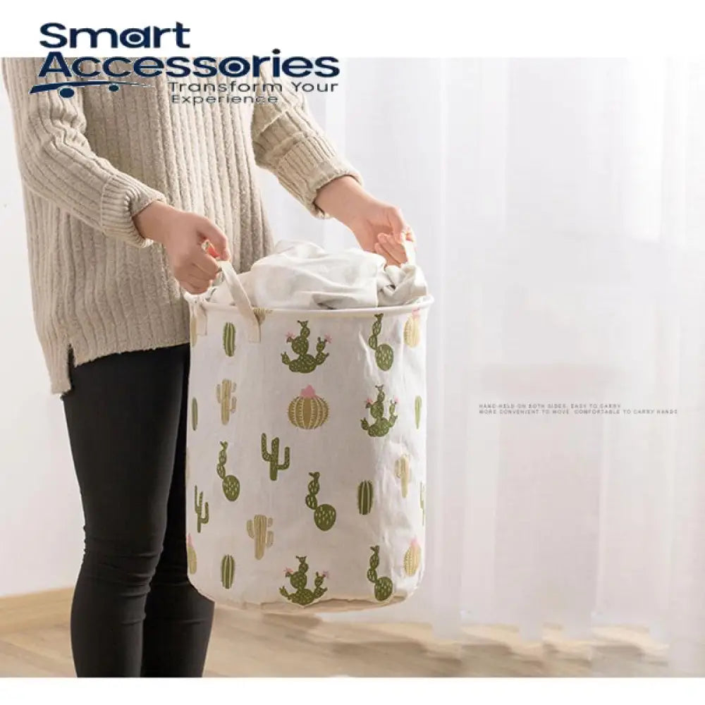 Folding Fabric Laundry Basket
