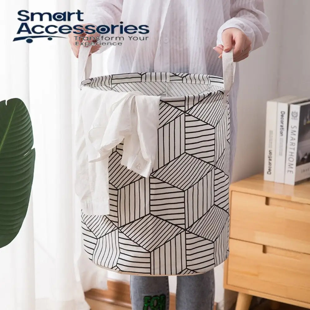 Folding Fabric Laundry Basket