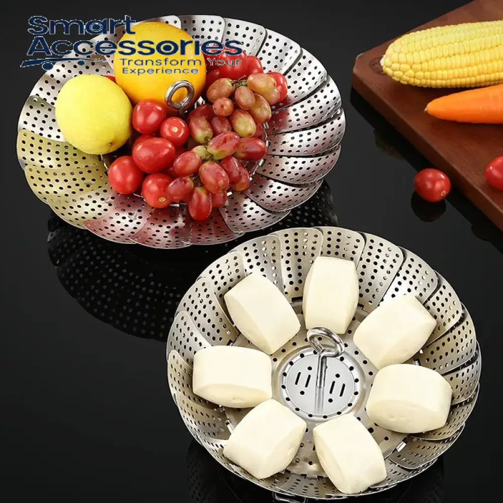 Folding Stainless Steel Steaming Tray