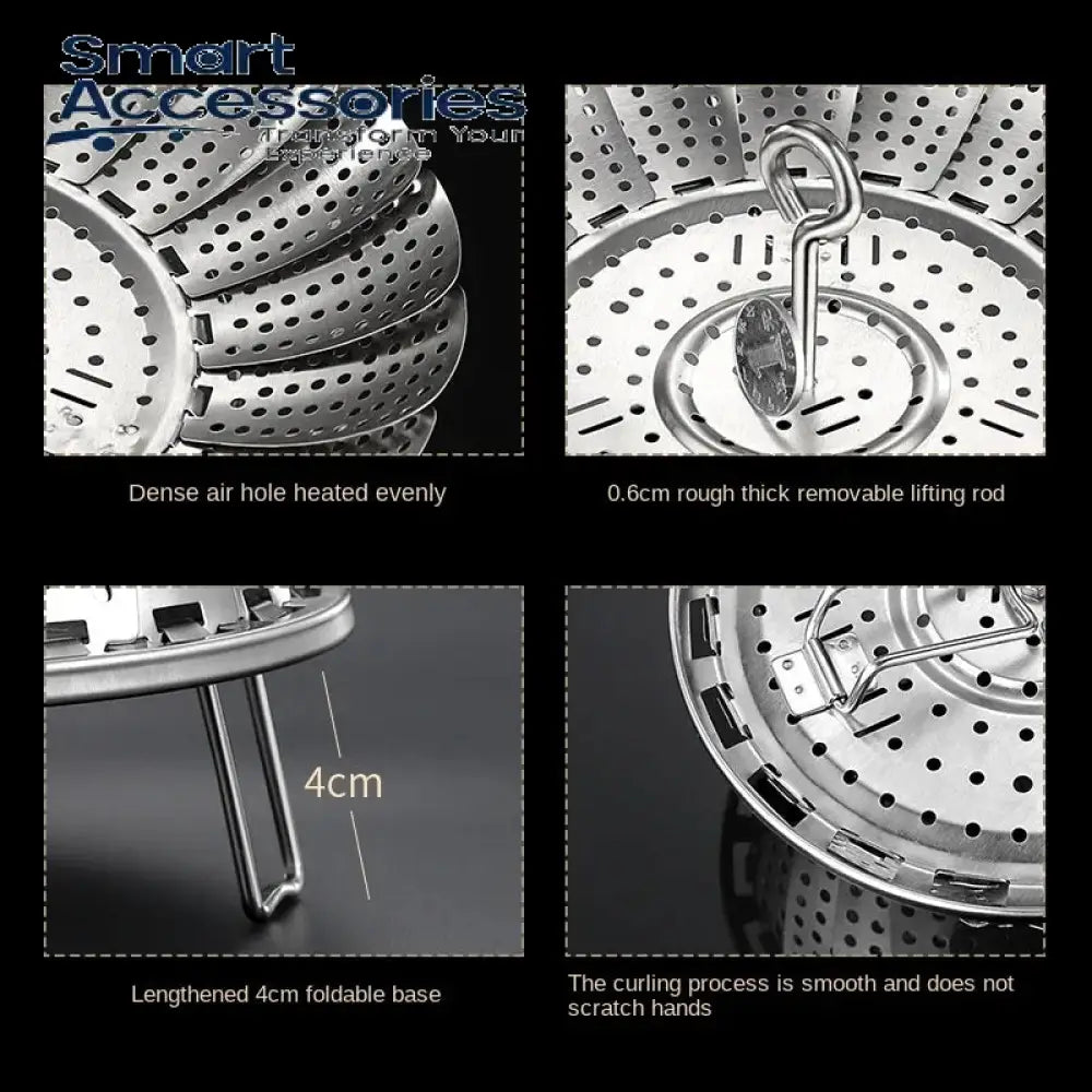 Folding Stainless Steel Steaming Tray