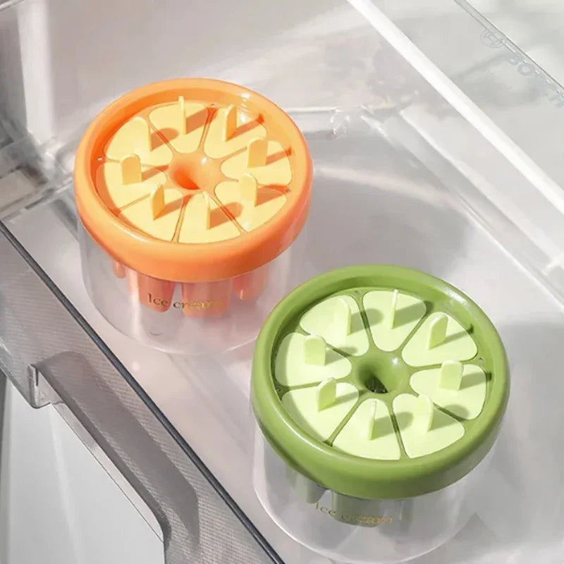 6-Cavity Popsicle Mould Set with Reusable Sticks – BPA-Free Ice Cream Maker