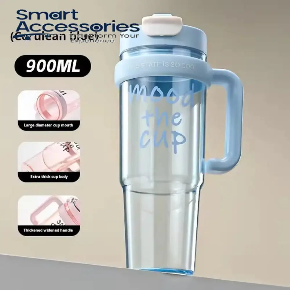 Ice Cup Plastic Water Tumber With Handle 900Ml