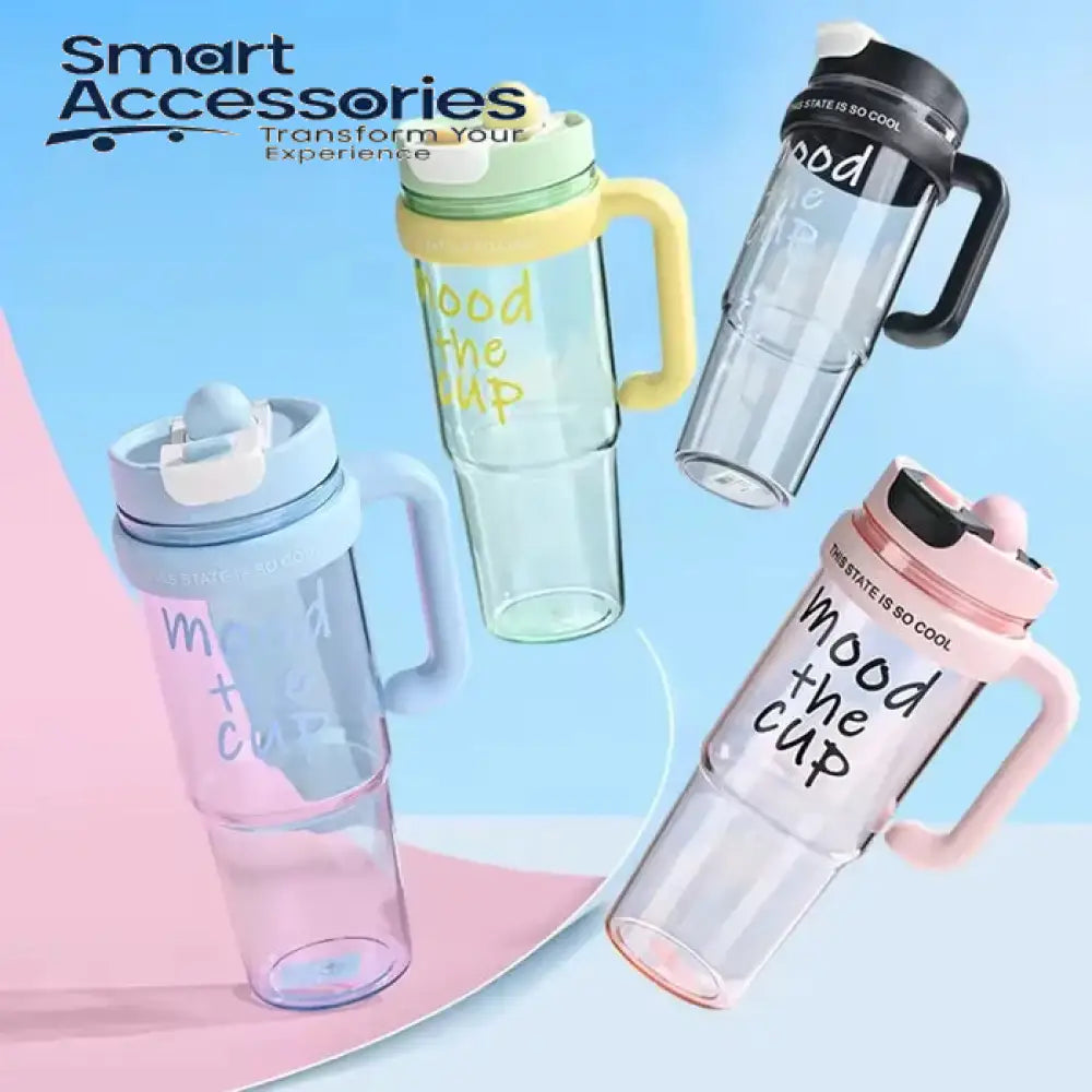 Ice Cup Plastic Water Tumber With Handle 900Ml