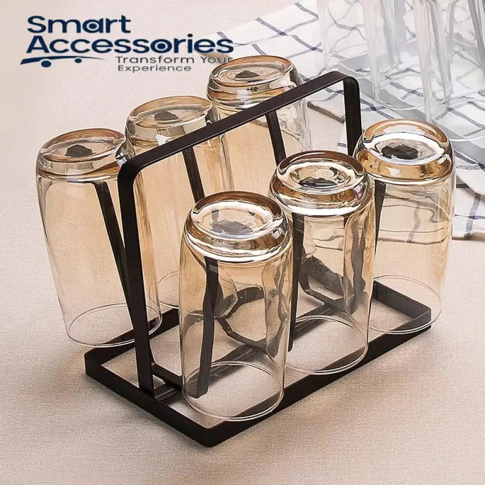Iron Glass Stand And Cup Holder Kitchen Accessories