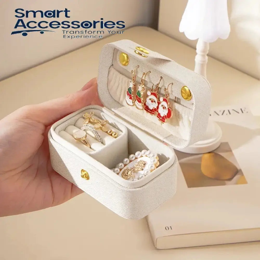 Jewelry Box Mini Portable Rings Earrings Necklaces Lipstick Storage Organizer For Travel Outdoor