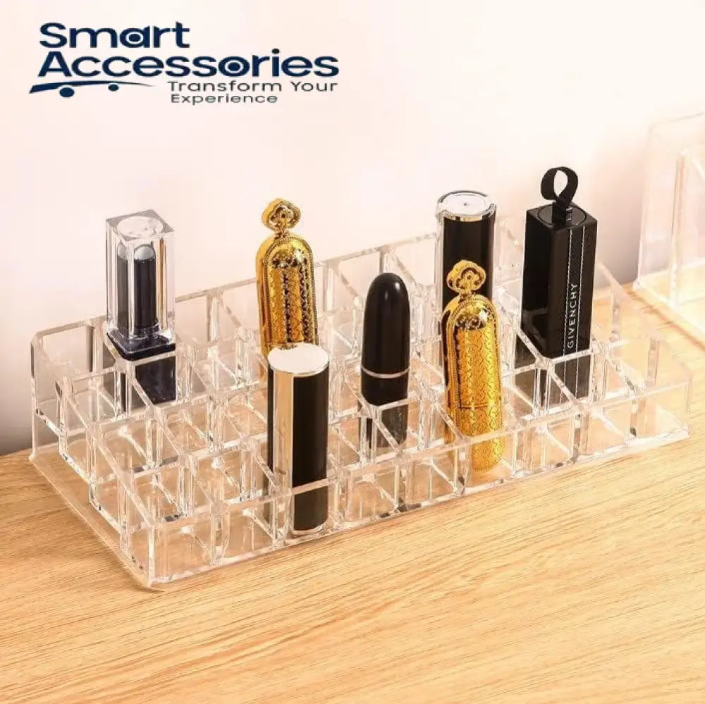 Large-Capacity Lipstick Storage Box Transparent Desktop