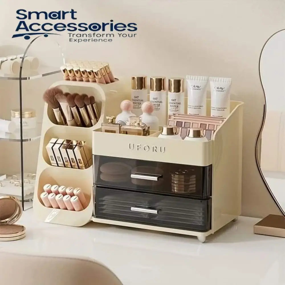 Luxury Cosmetics Organizer With Brush Holder