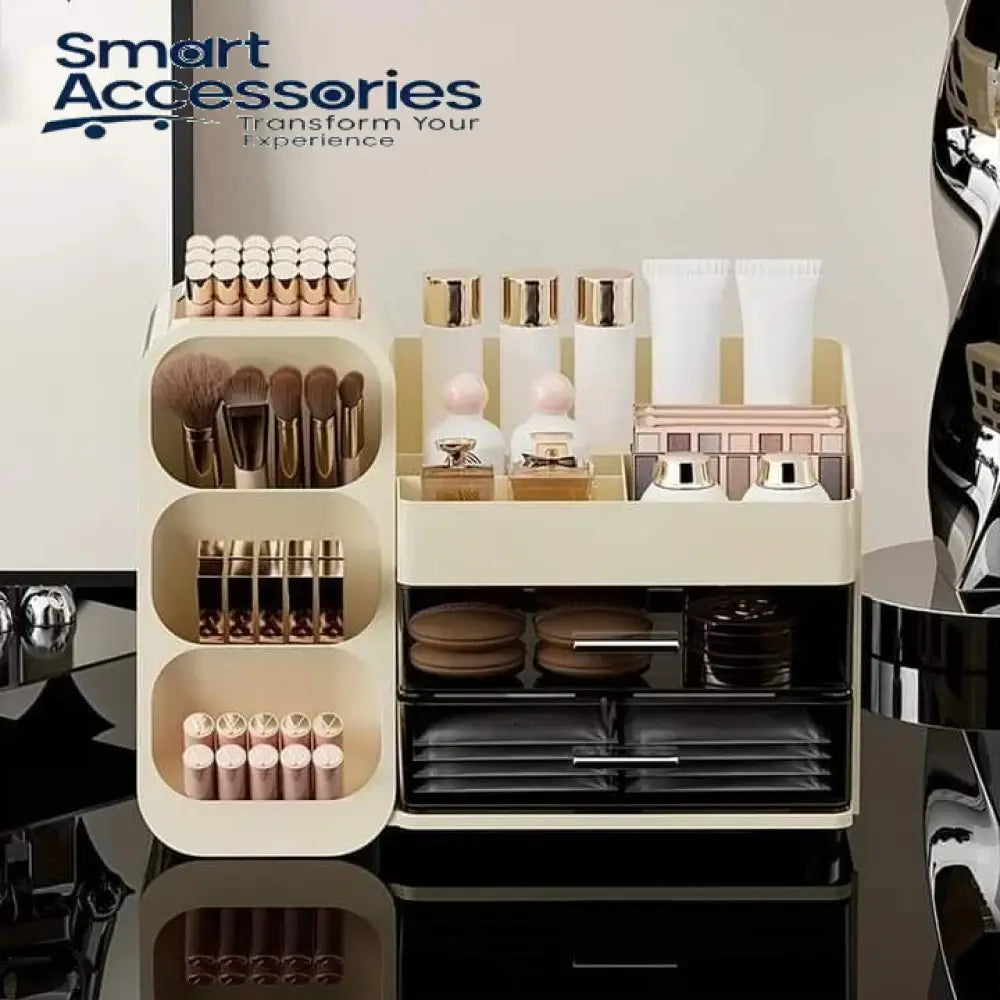 Luxury Cosmetics Organizer With Brush Holder