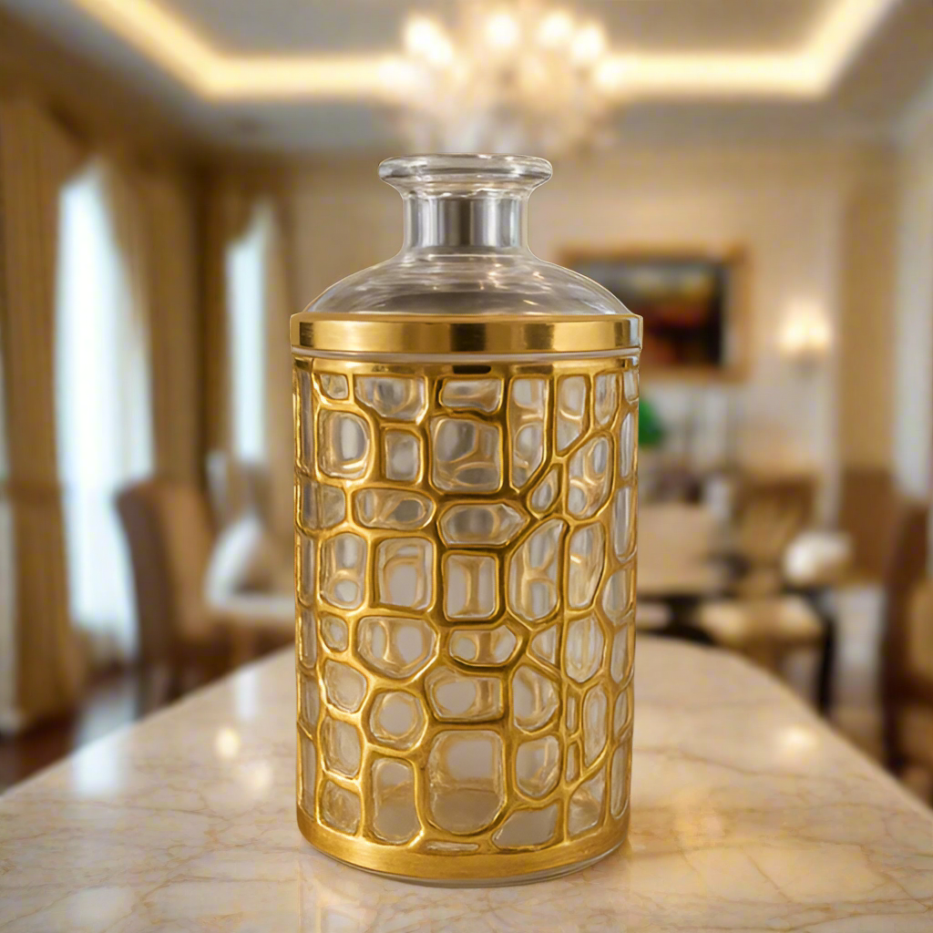 CrystalClear Acrylic Storage Jar – Durable, Transparent & Airtight Container ( 1 )