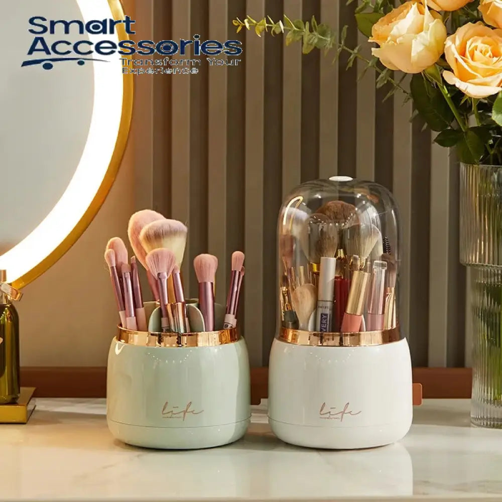 Luxury Rotating Makeup Brush Organiser