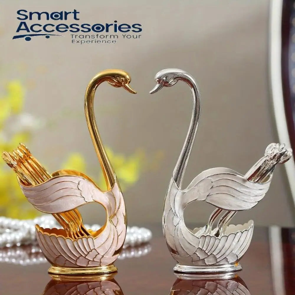Luxury Swan Spoon Set