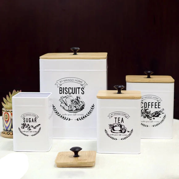 Metal Food Containers Set of 4