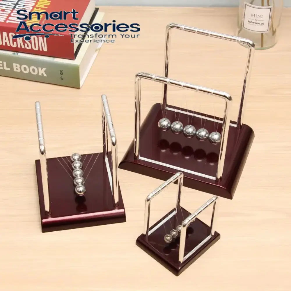 Metal Pendulum Balance Ball Small Size Physics Science Accessory Desk Table Decor Game Newtons