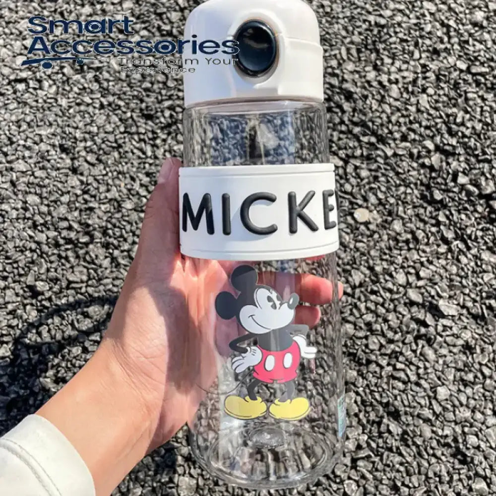 Mickey Mouse Water Bottle 680Ml With Straw