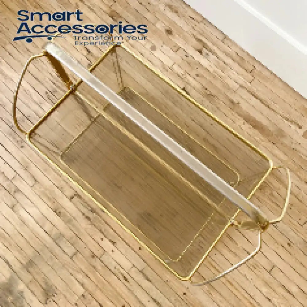 Modern Gold Folding Bar Cart Trolly