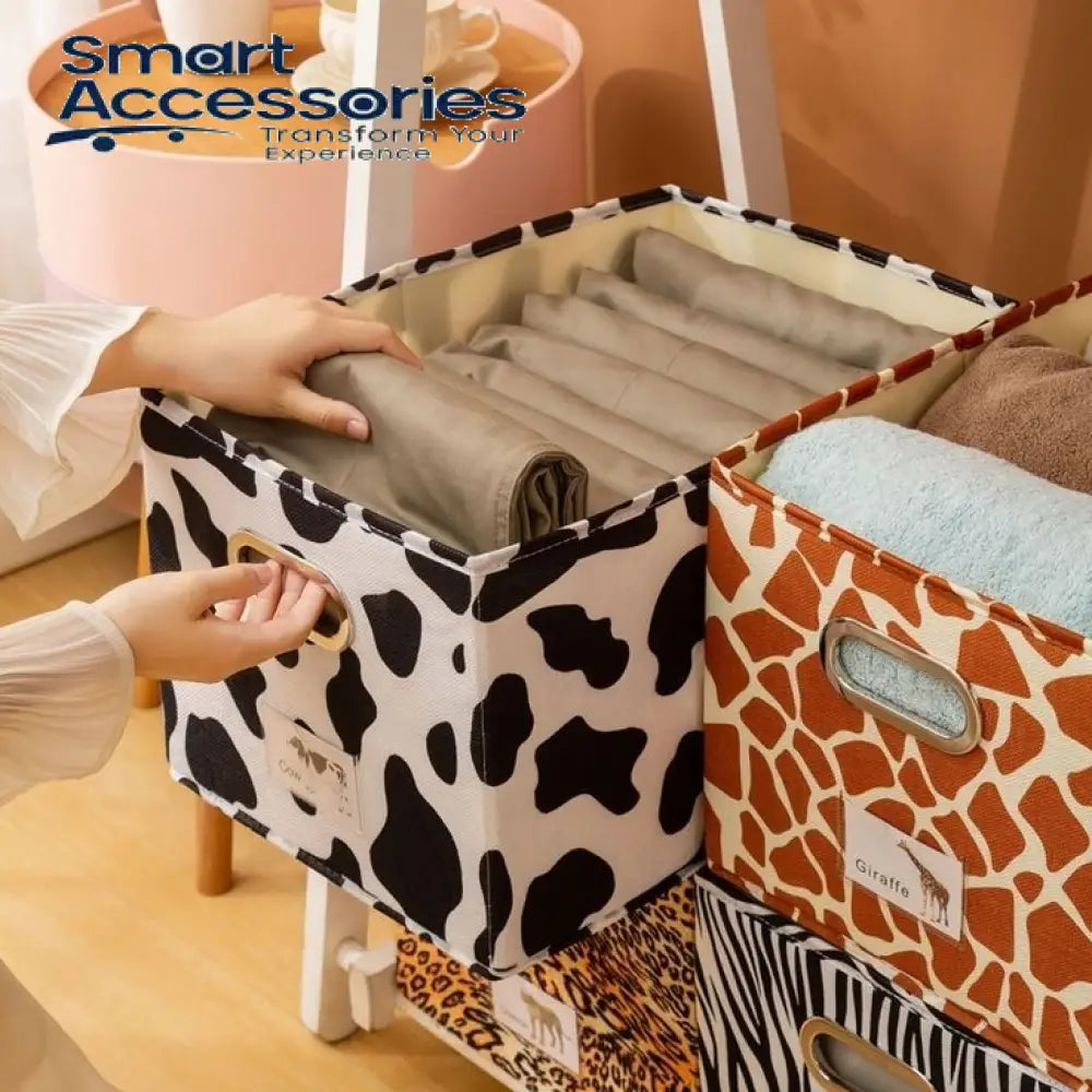 Multifunctional Animal Pattern Cloth Storage Box