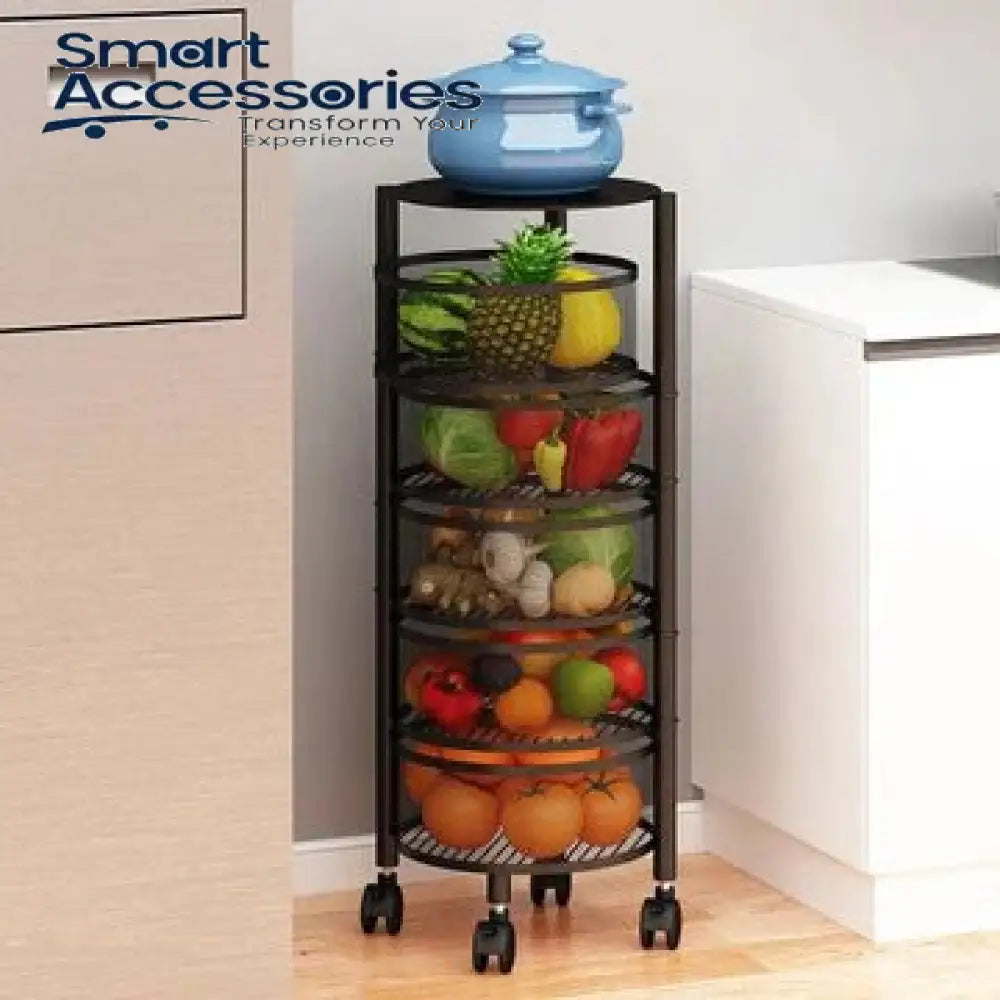 Premium Round Metal Trolley