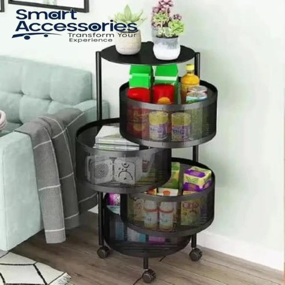 Premium Round Metal Trolley