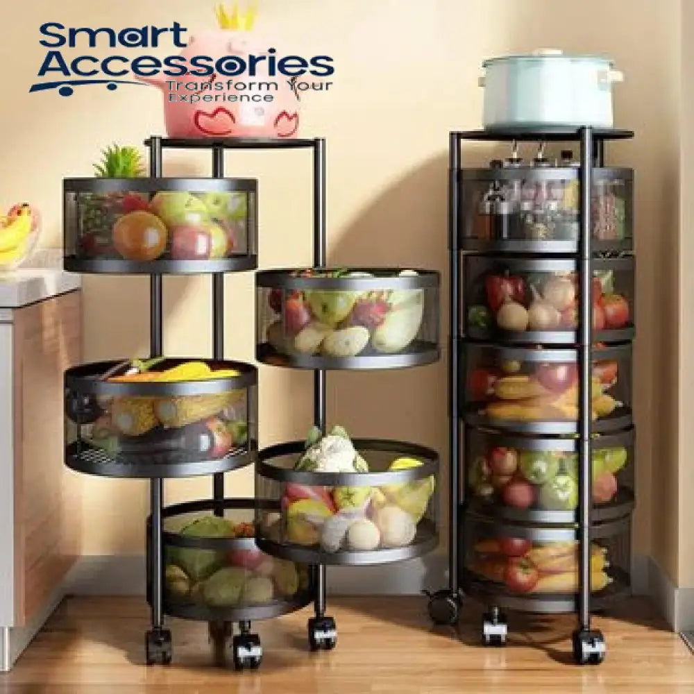 Premium Round Metal Trolley