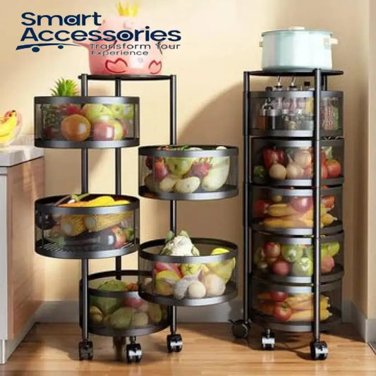 Premium Round Metal Trolley