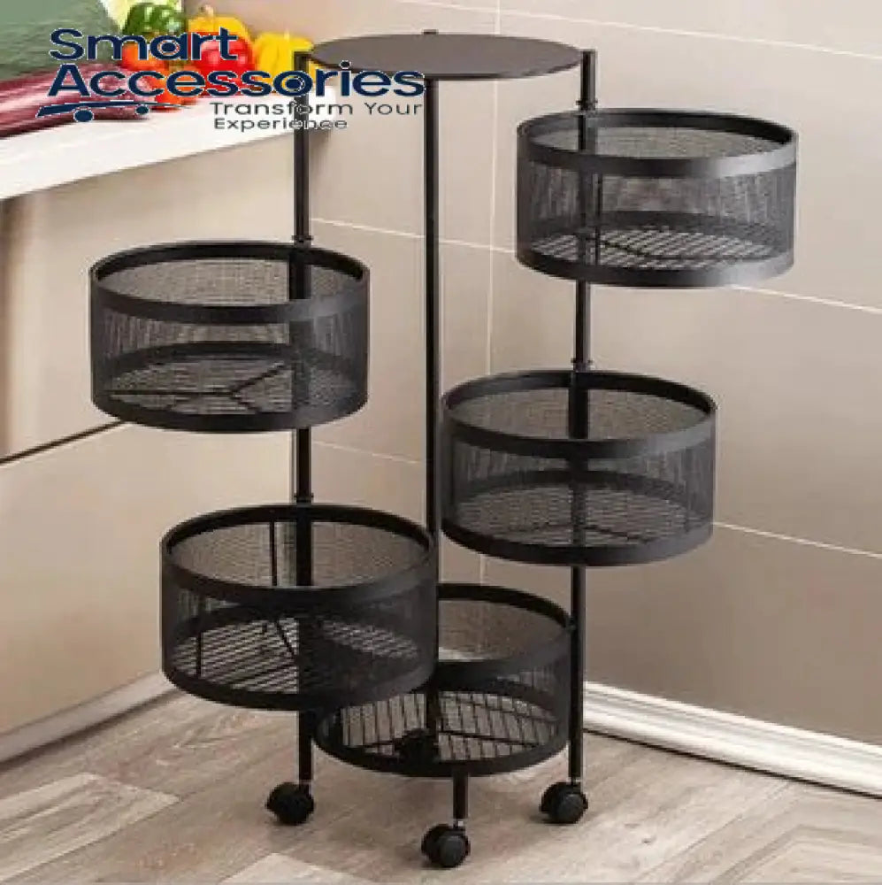 Premium Round Metal Trolley