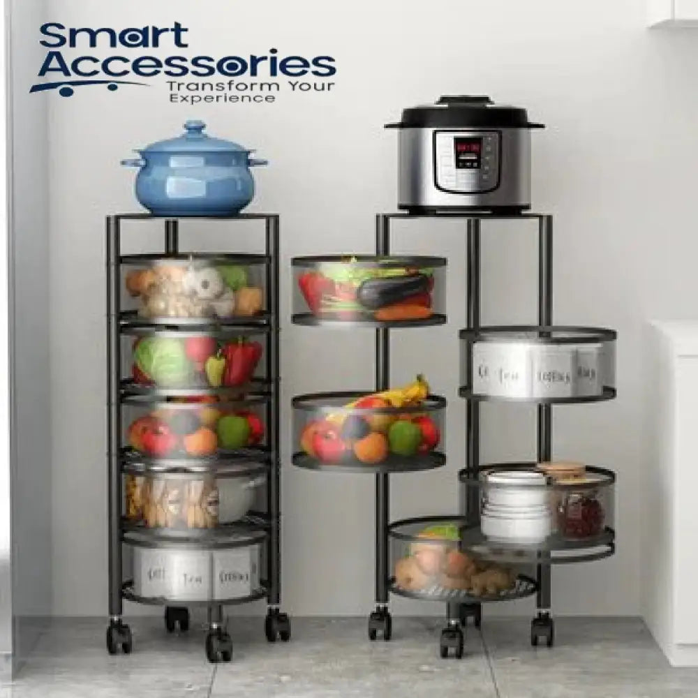 Premium Round Metal Trolley