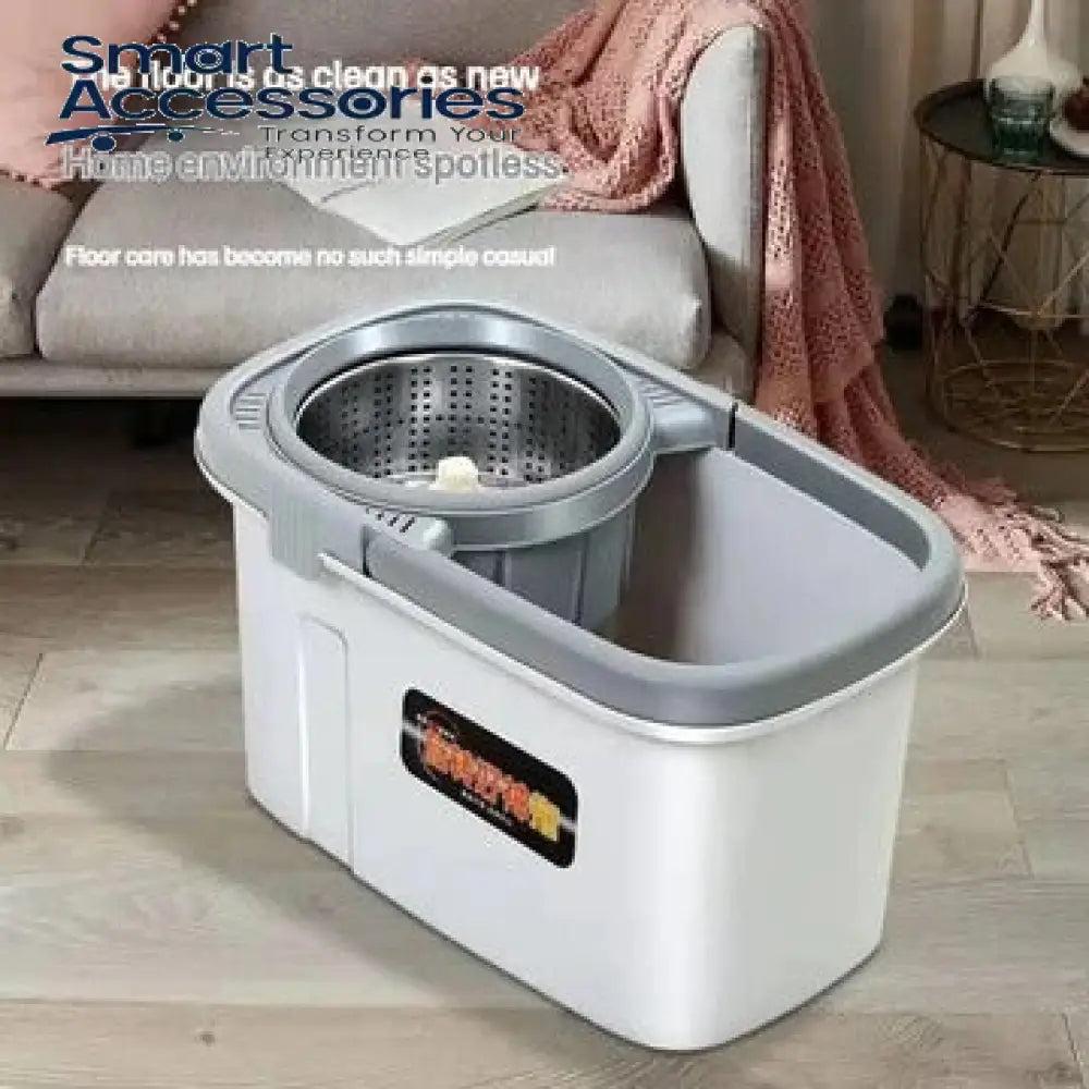 Rectangular Automatic Spin Mop Hand Free Floor Cleaning Microfiber