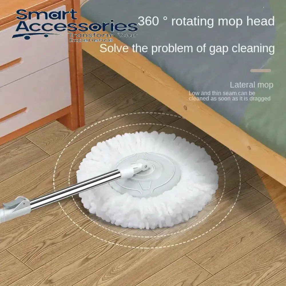 Rectangular Automatic Spin Mop Hand Free Floor Cleaning Microfiber