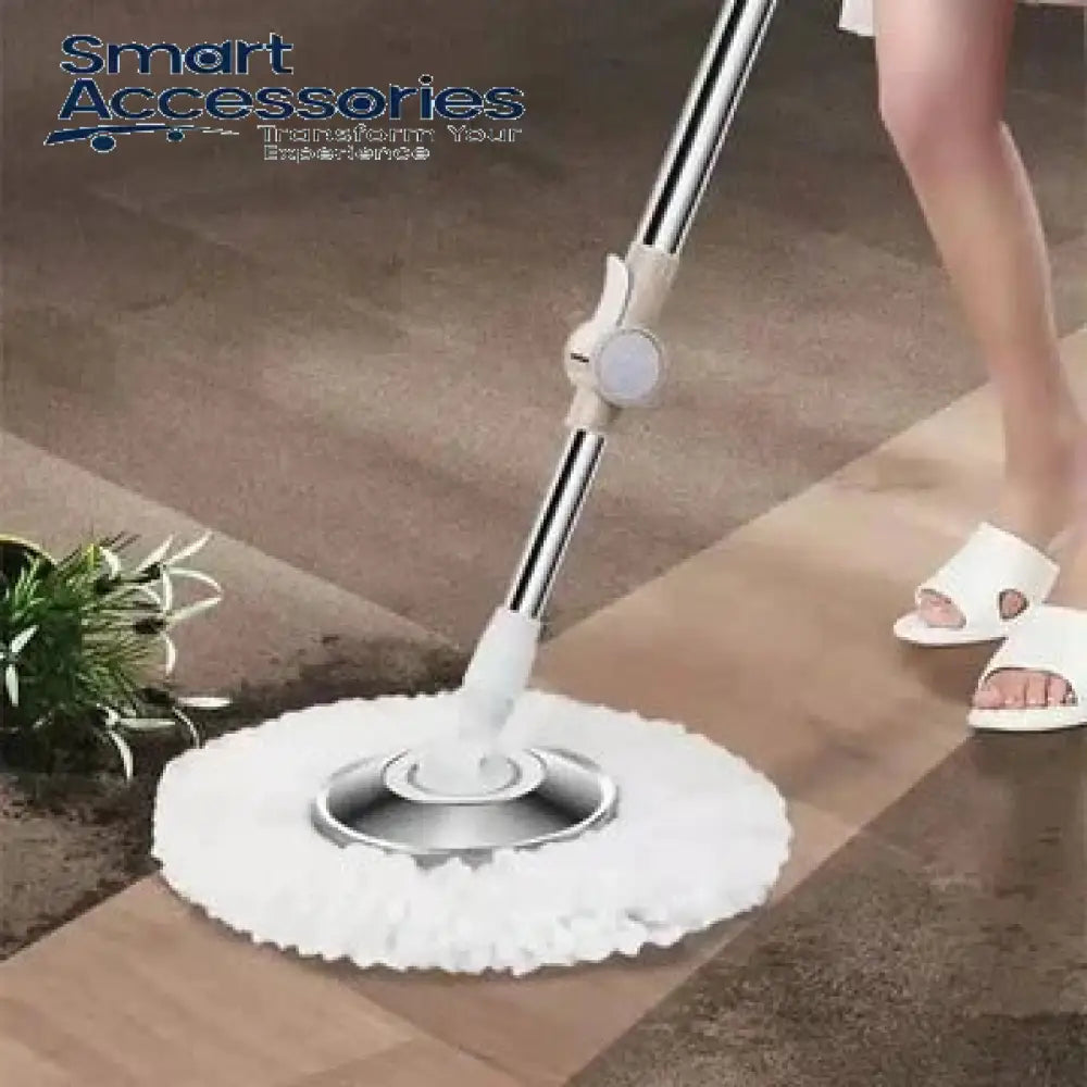 Rectangular Automatic Spin Mop Hand Free Floor Cleaning Microfiber