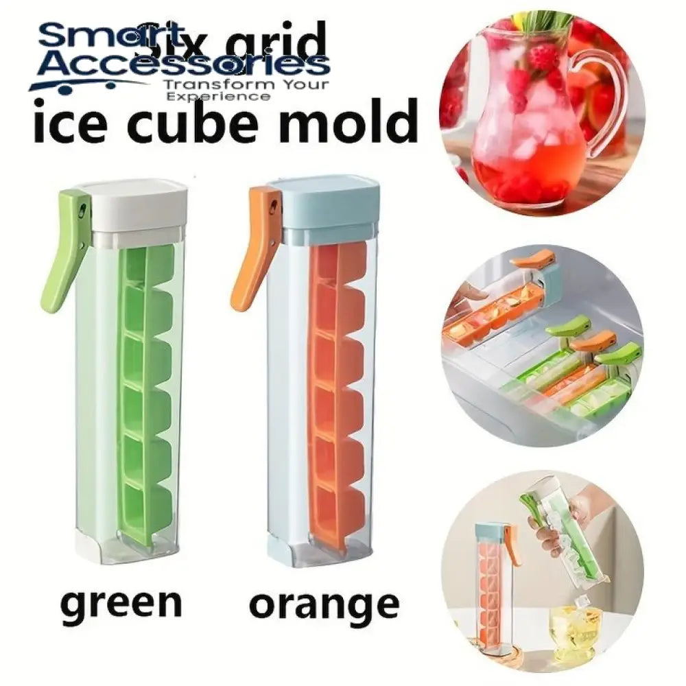 Reusable One Hand Slim Ice Cube Tray