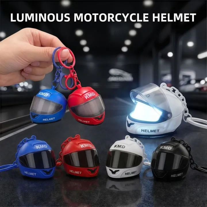 Luminous Mini Helmet LED Light Keychain