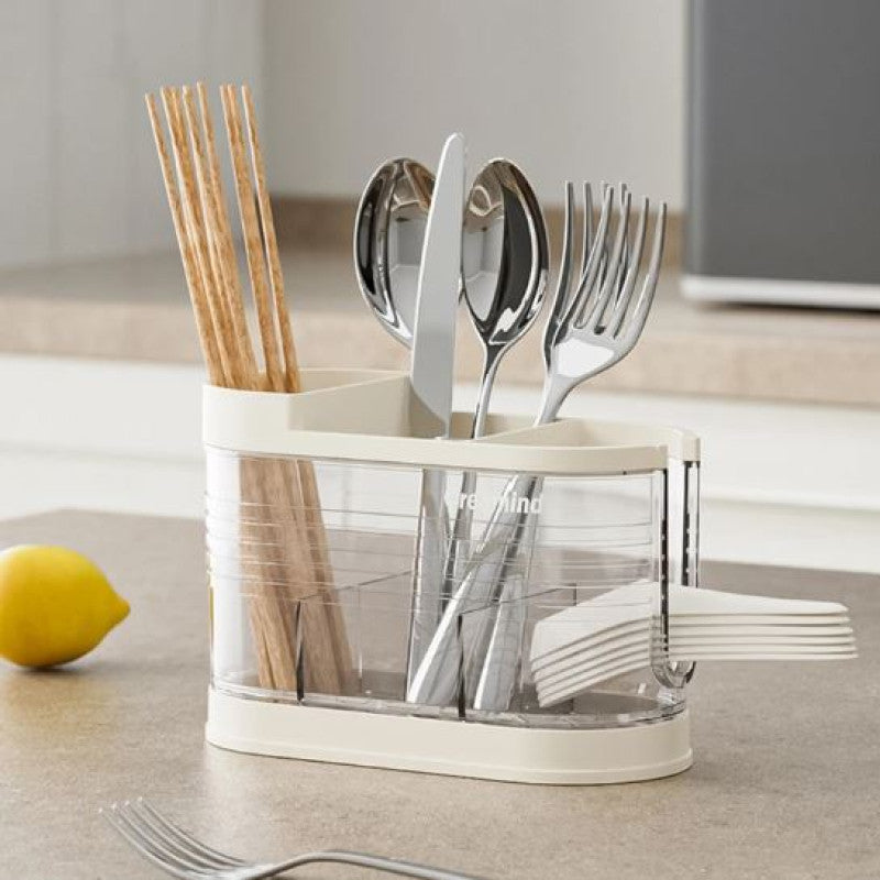 Cutlery Holder Knife Strainer Kitchen Utensils Plastic Storage Bucket