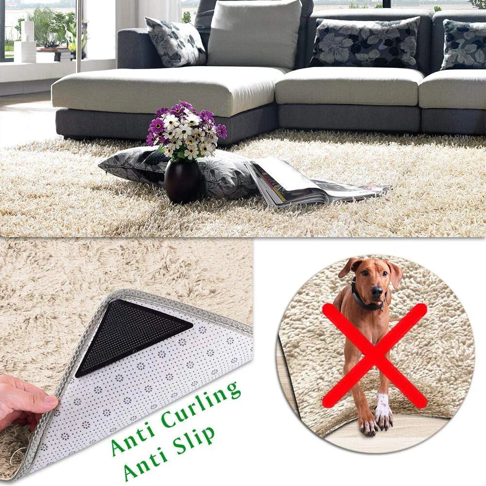 Rug Carpet Mat Grippers Non Slip Anti Skid Washable