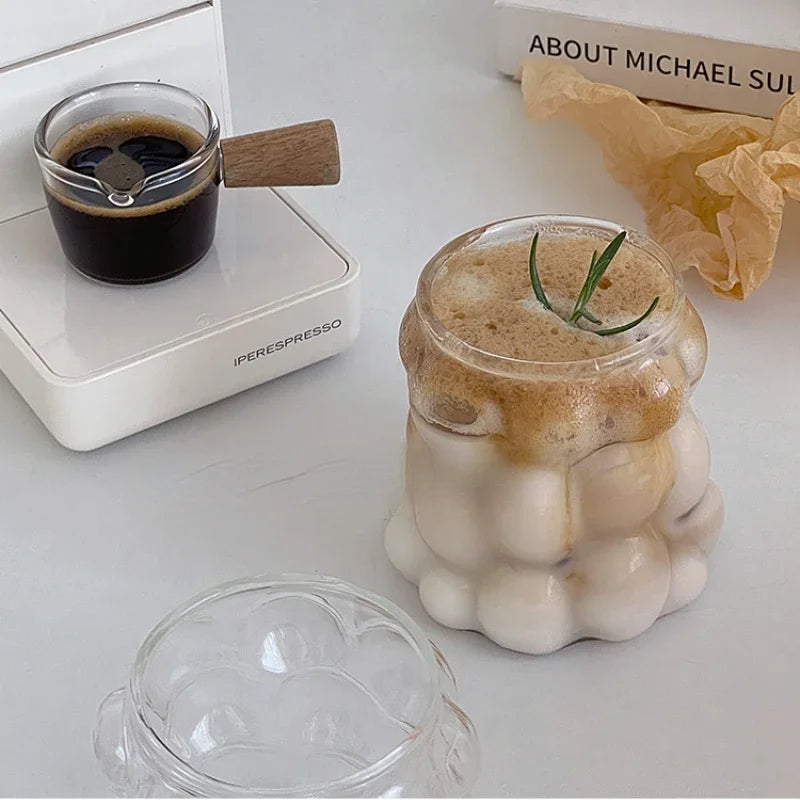 Unique Heat Shaped Glass Coffee Cup