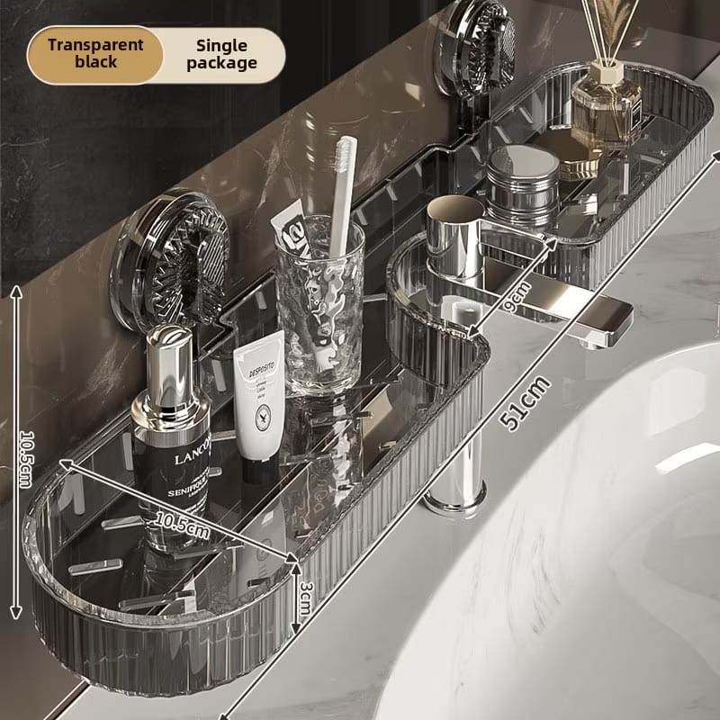 Wall Mounted No Drill Shelf Storage Organizer