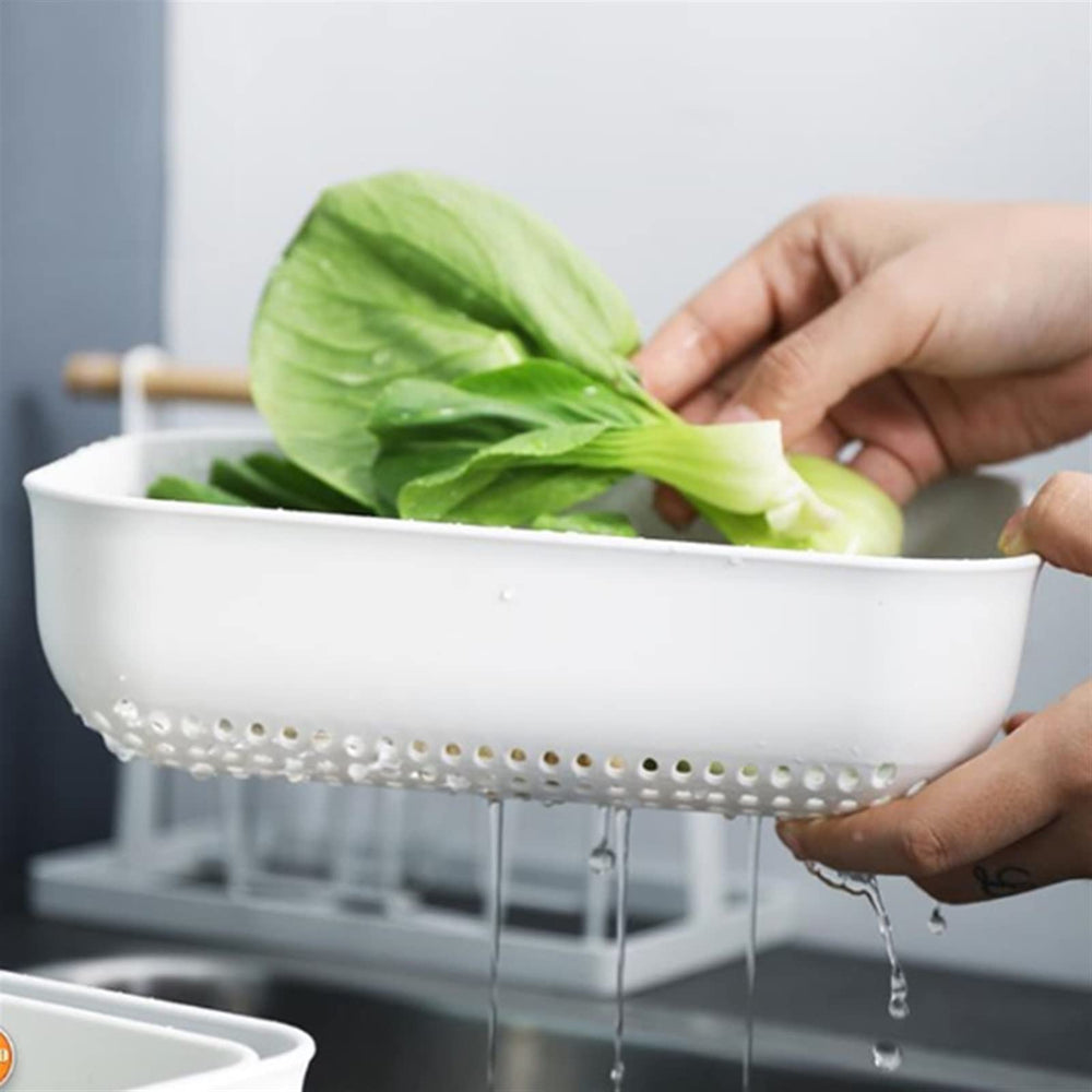 3pcs Kitchen Drain Storage Basket
