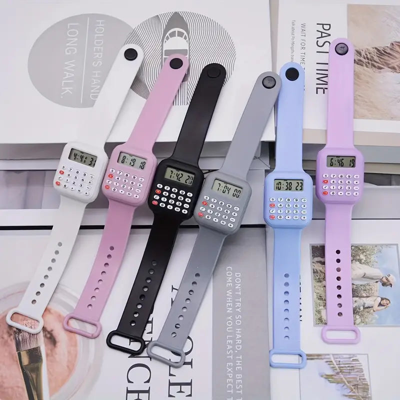 Mini Calculator Kids Wrist Watch