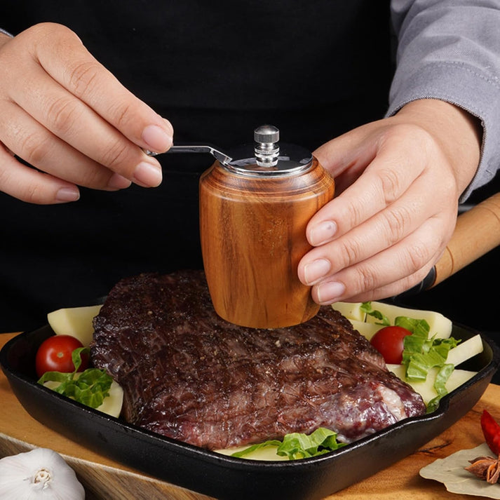 Premium Wooden Salt And Paper Grinder