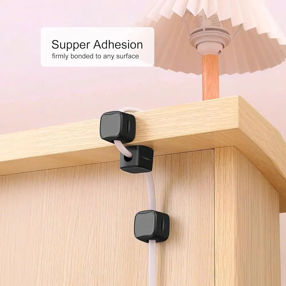 6pcs Set Adjustable Magnetic Cable Holder Organizer