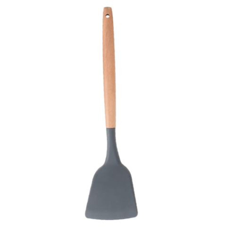 Silicone Cooking Utensils Spatula Wooden Handle